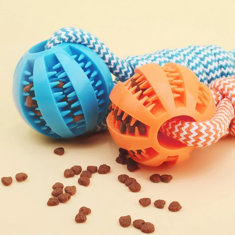 Pet Chew Toy Ball 12-Pack - Braided Rope Dog Toys, Dental Cleaning, Treat Dispenser, Fetch & Tug Play, for Small/Medium Dogs (As