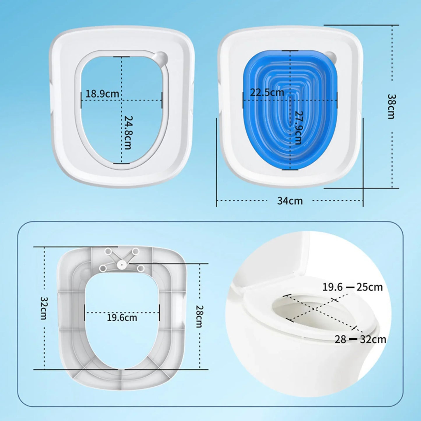 Best Plastic Cat Toilet Training Kit Universal Reusable Environmentally Friendly Cat Toilet Trainer for Pet Cleaning Cat's