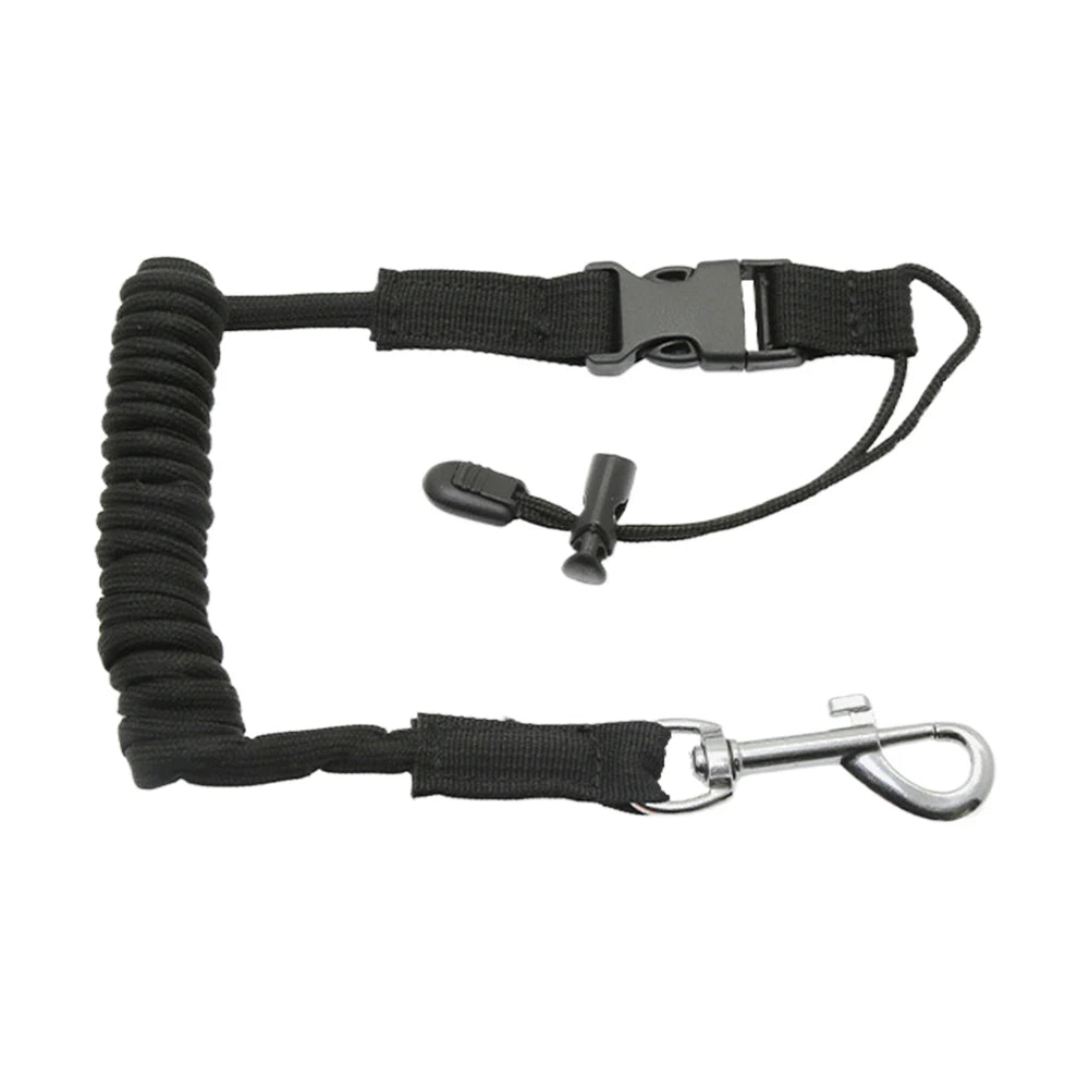 Kayak Paddle Leash Elastic Canoe Leash Adjustable Safety Rod Holder Rope Surfing Coiled Lanyard for Kayak Canoe Surfboard