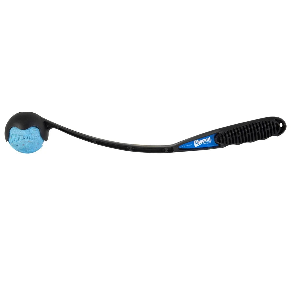 Eco Friendly Dog Ball Launcher Ergonomic Handle Fetch Toy Includes Bouncy Rebounce Ball Hands Free Pickup Portable Exercise Tool