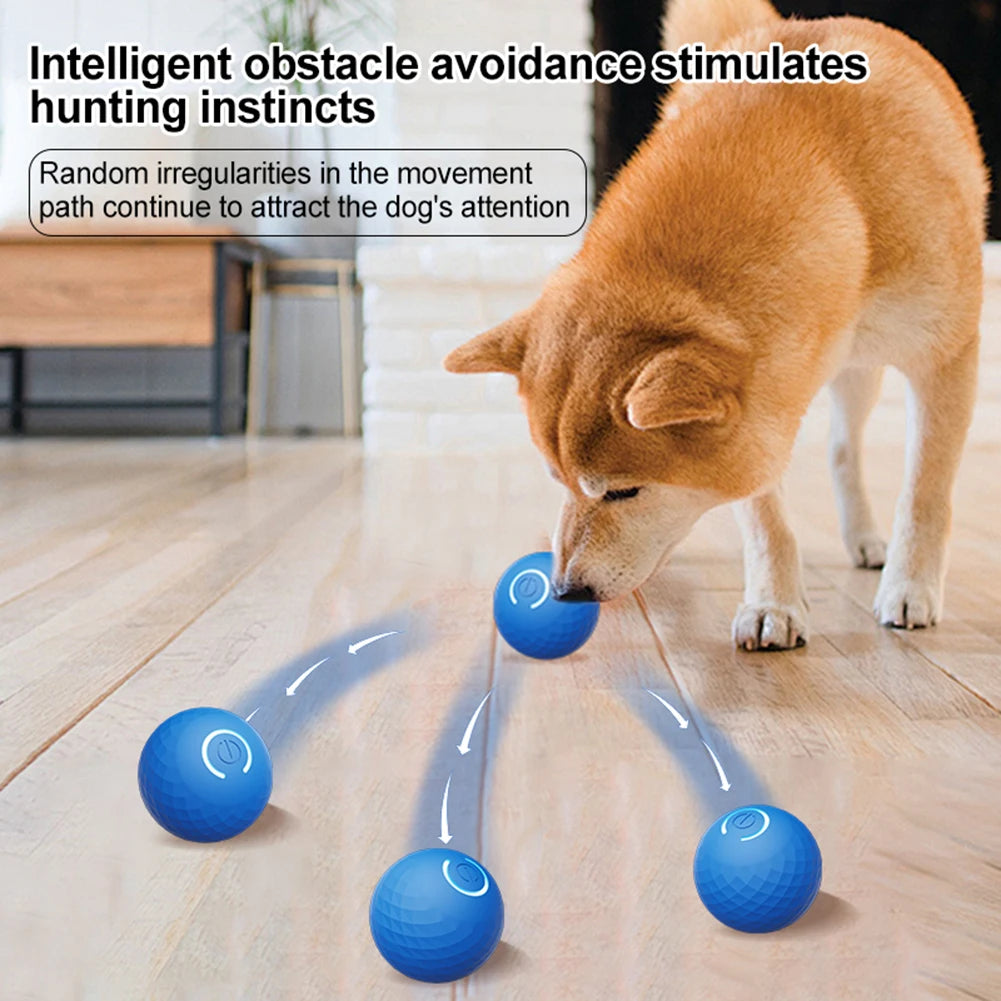 Interactive Dog Ball USB Rechargeable Smart Electric Ball Toy Automatic Rolling Ball Toys for Puppy/Small/Medium Dogs