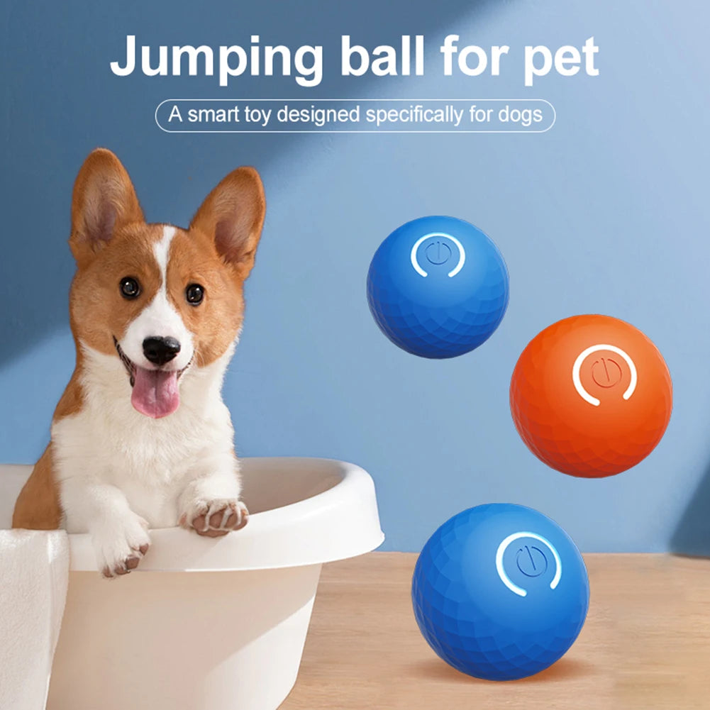 Interactive Dog Ball USB Rechargeable Smart Electric Ball Toy Automatic Rolling Ball Toys for Puppy/Small/Medium Dogs