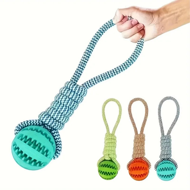 Pet Chew Toy Ball 12-Pack - Braided Rope Dog Toys, Dental Cleaning, Treat Dispenser, Fetch & Tug Play, for Small/Medium Dogs (As