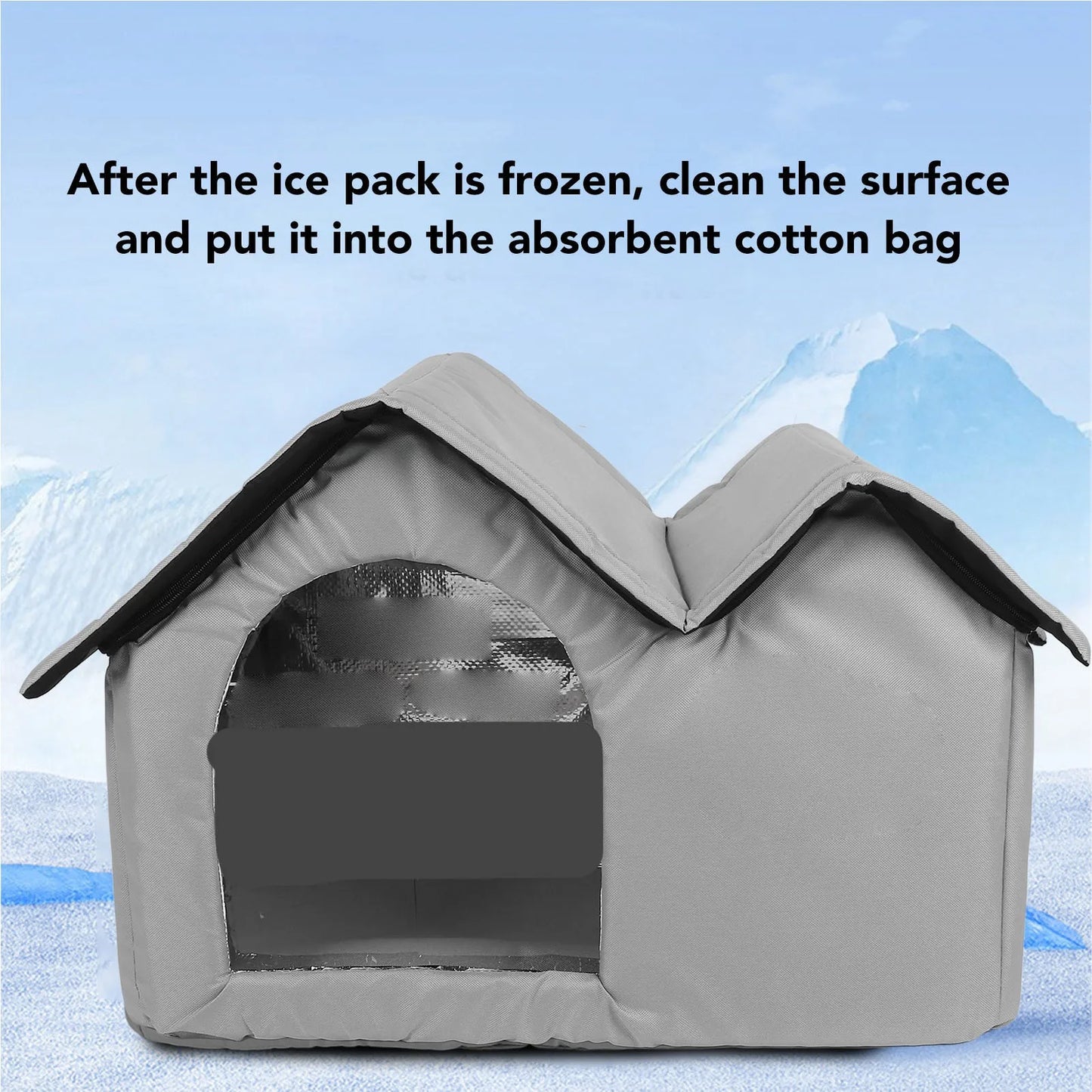 Cat Cooling House Long Lasting Cooling Oxford Cloth Bite Resistant Pet Cooling House for Cat Dog Cat Ice Cooling House