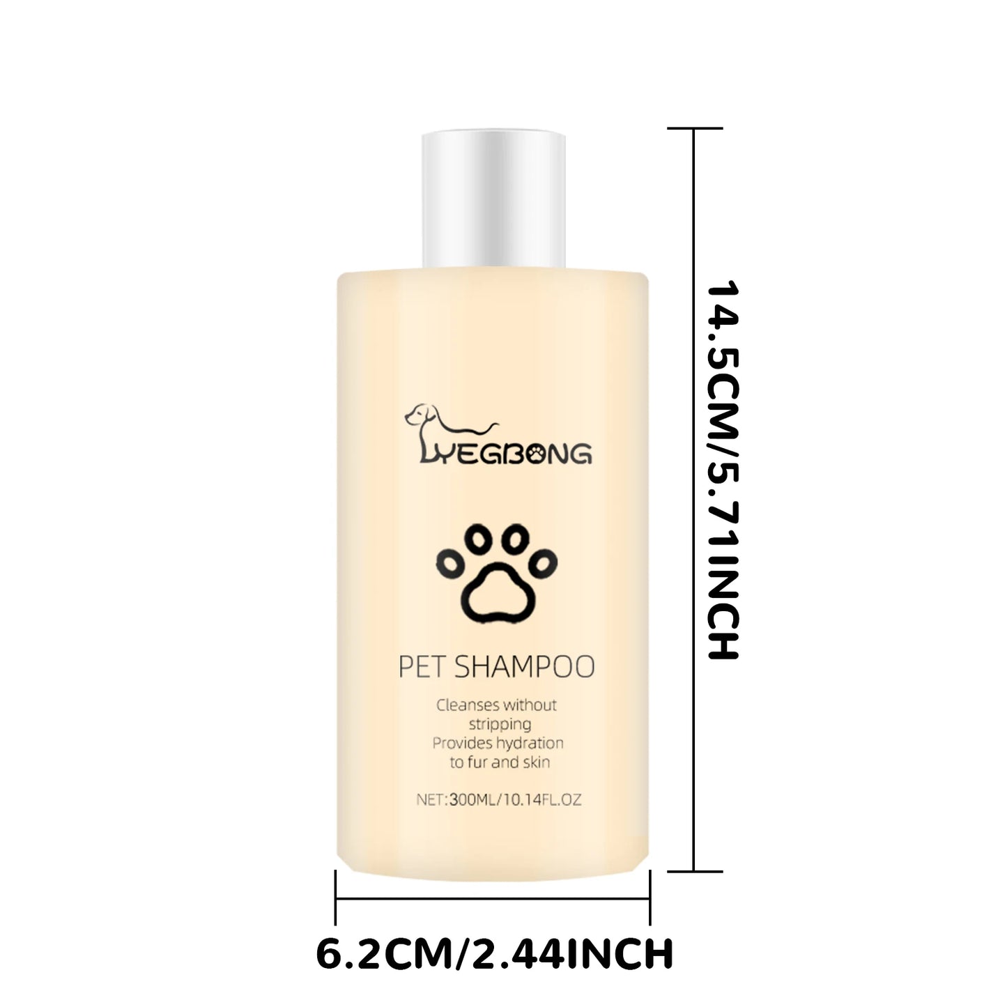 Yegbong Pet Hair Cleaning Shampoo for Cat And Dog Remove Stains Mite Removal Reduce Itching Deodorant Smoothing Pet Hair Shampoo
