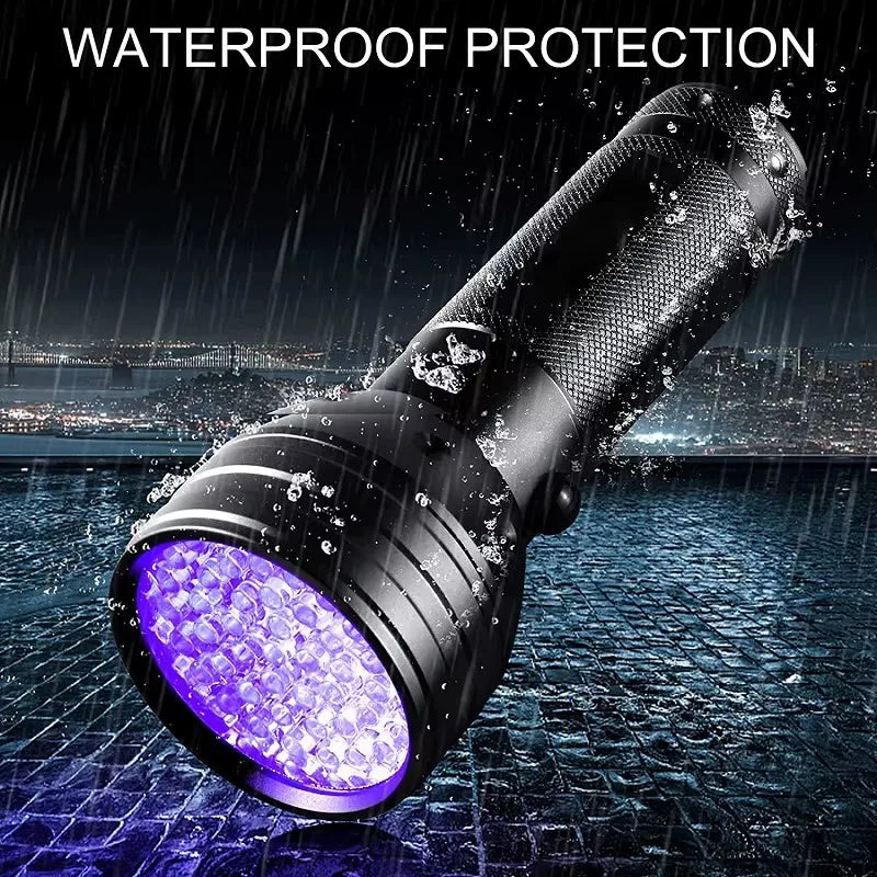 51 LED UV Flashlight Black Light - Portable flashlight for detecting pet urine, scorpions, and human body painting