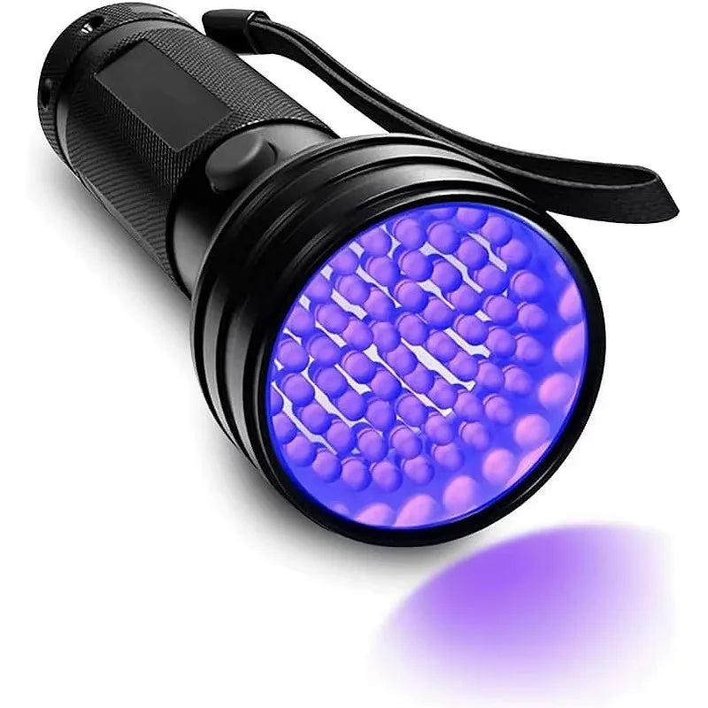 51 LED UV Flashlight Black Light - Portable flashlight for detecting pet urine, scorpions, and human body painting