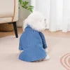 Tanpopo Spring Summer Costume Cats Clothes Stylish Simple Dog Denim Shirt Jacket for Small Medium Sized Pets Cosplay Accessories