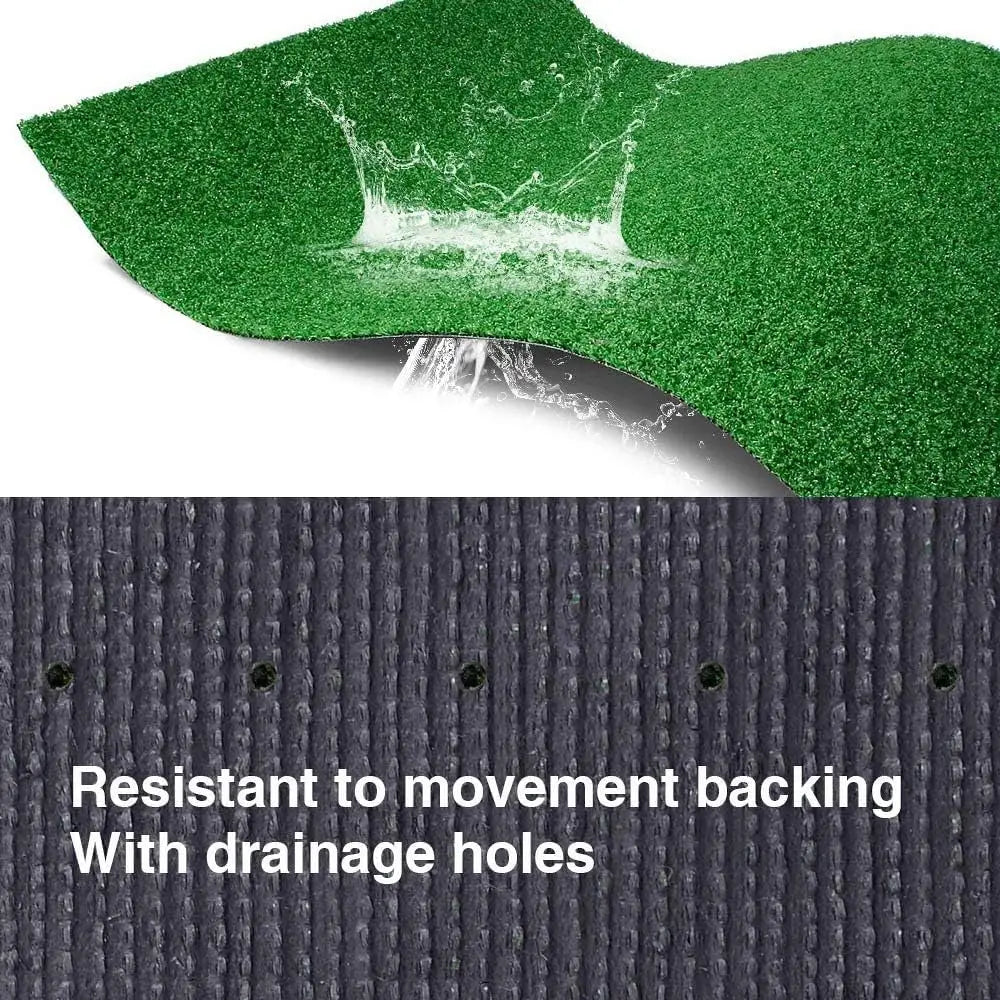 Artificial Grass Turf Lawn-4 Feet x 11 Feet, 0.4" Indoor Outdoor Rug Synthetic Grass Mat Fake Grass