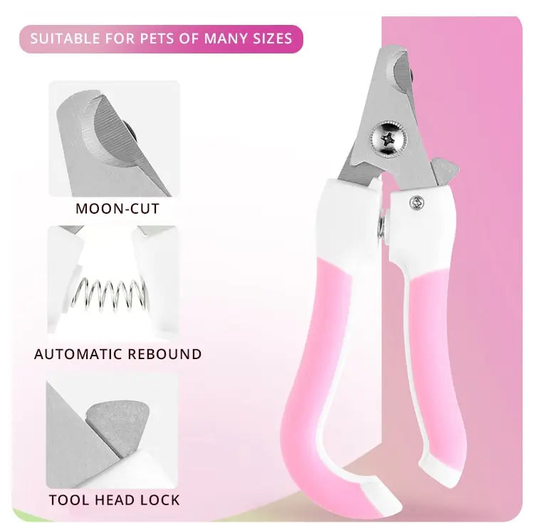 Pet Nail Scissors Cat and Dog Nail Clippers Sharp Stainless Steel Knife Head Large and Small Pet Supplies