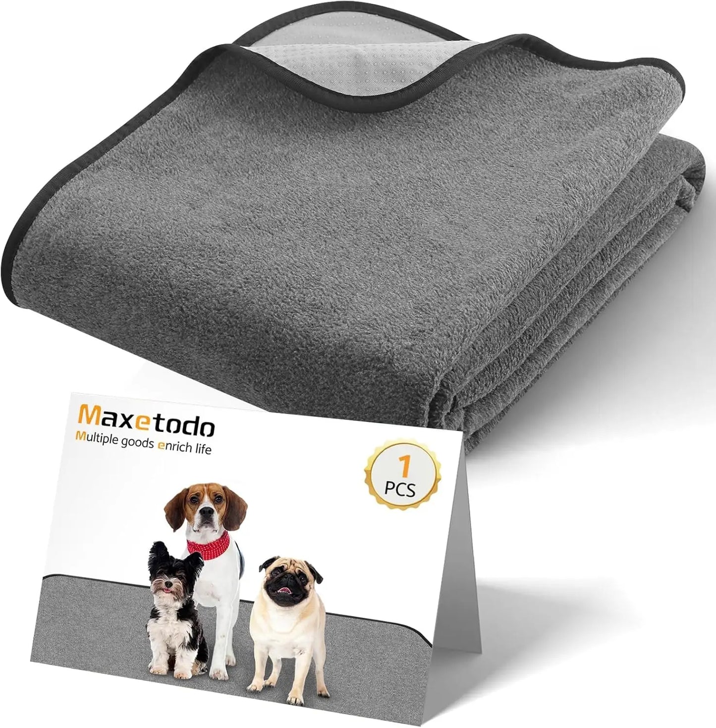 Washable Pee Pads for Dogs 72 x 72 Inch 1 Pack Reusable Pet Puppy Pee Pads Non Slip Super Absorbent Training Incontinence Pads