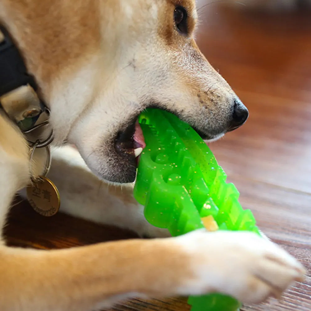 Slow-Feed Chew & Fetch Crocodile Dog Toy Alligator Treat Interactive Dispenser Interactive Dog Puzzle Toy for Dogs