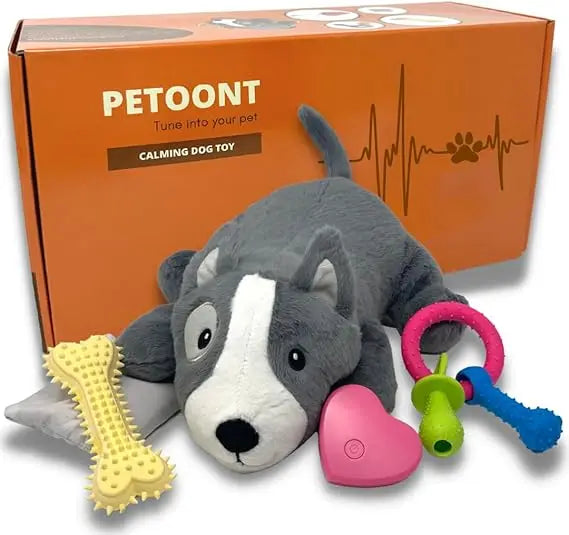 Puppy Heartbeat Toy for Dogs and Puppies – Sleep Aid and Anxiety Relief Stuffed Animal with Calming Heartbeat – Perfect for Dog