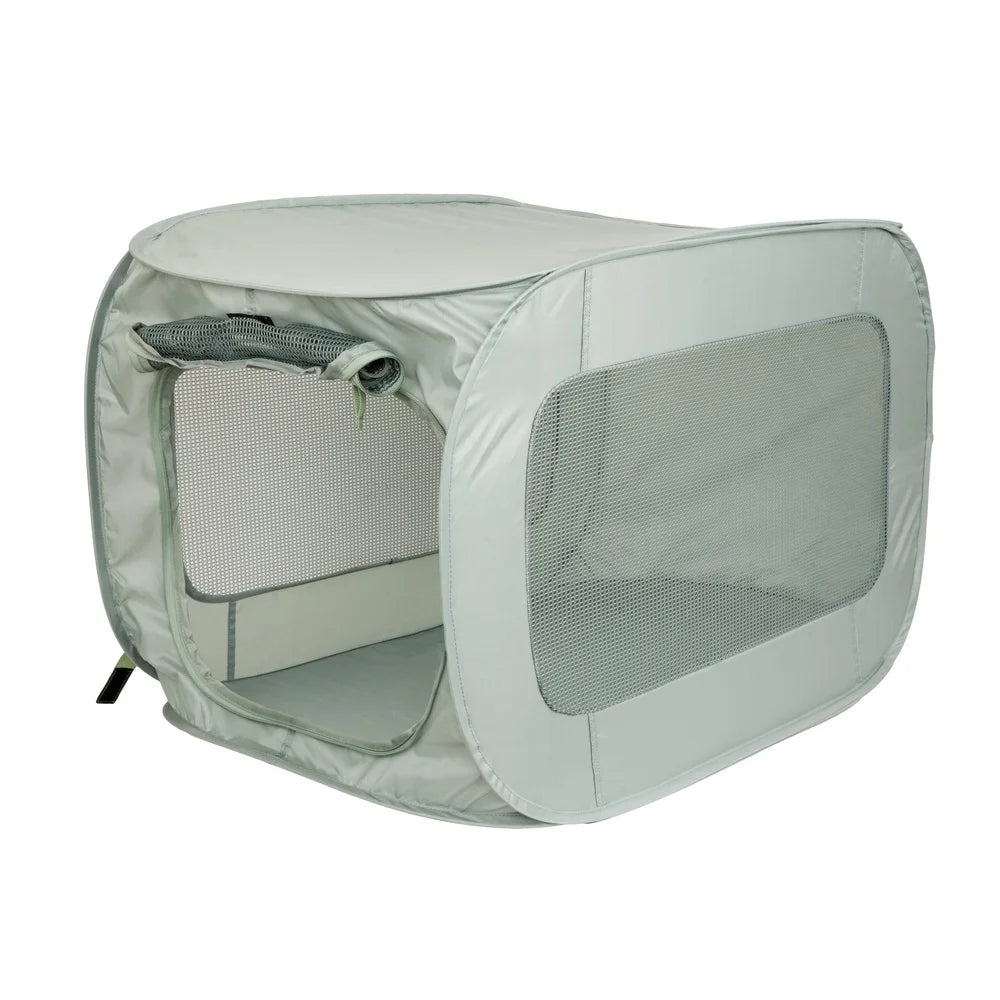 Soft Sided Pop Open Pet Kennel Medium Dogs Cats Travel Portable Collapsible Mesh Ventilation Easy Setup Carry Case