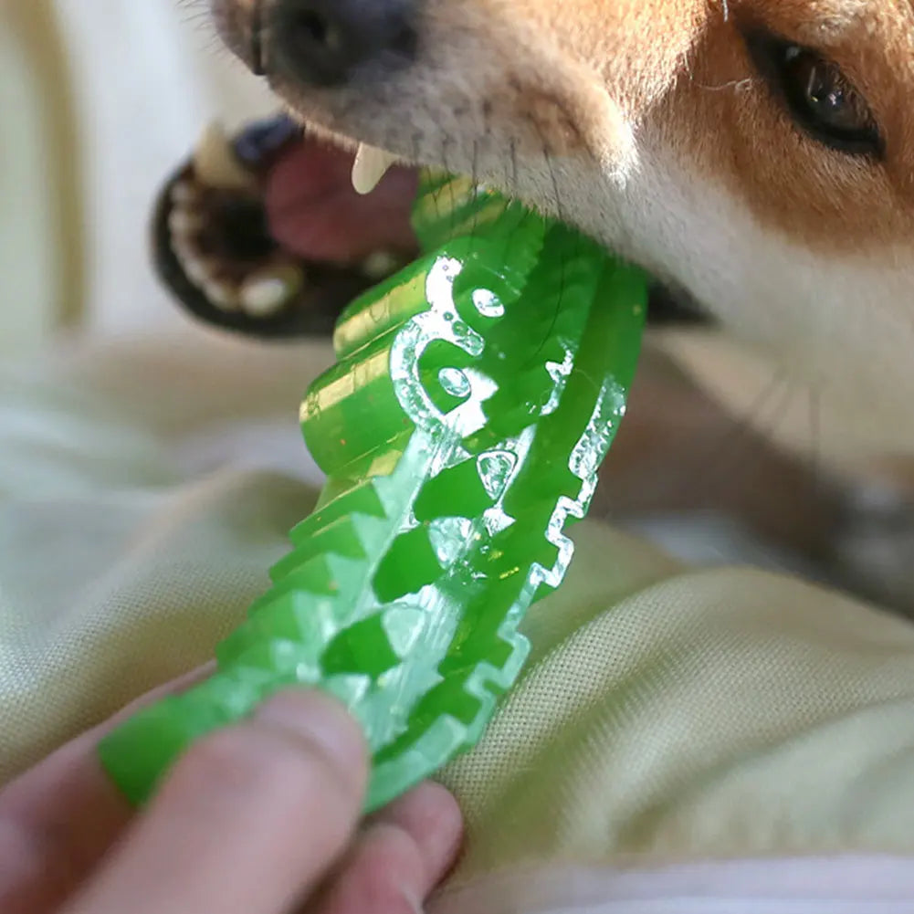 Slow-Feed Chew & Fetch Crocodile Dog Toy Alligator Treat Interactive Dispenser Interactive Dog Puzzle Toy for Dogs