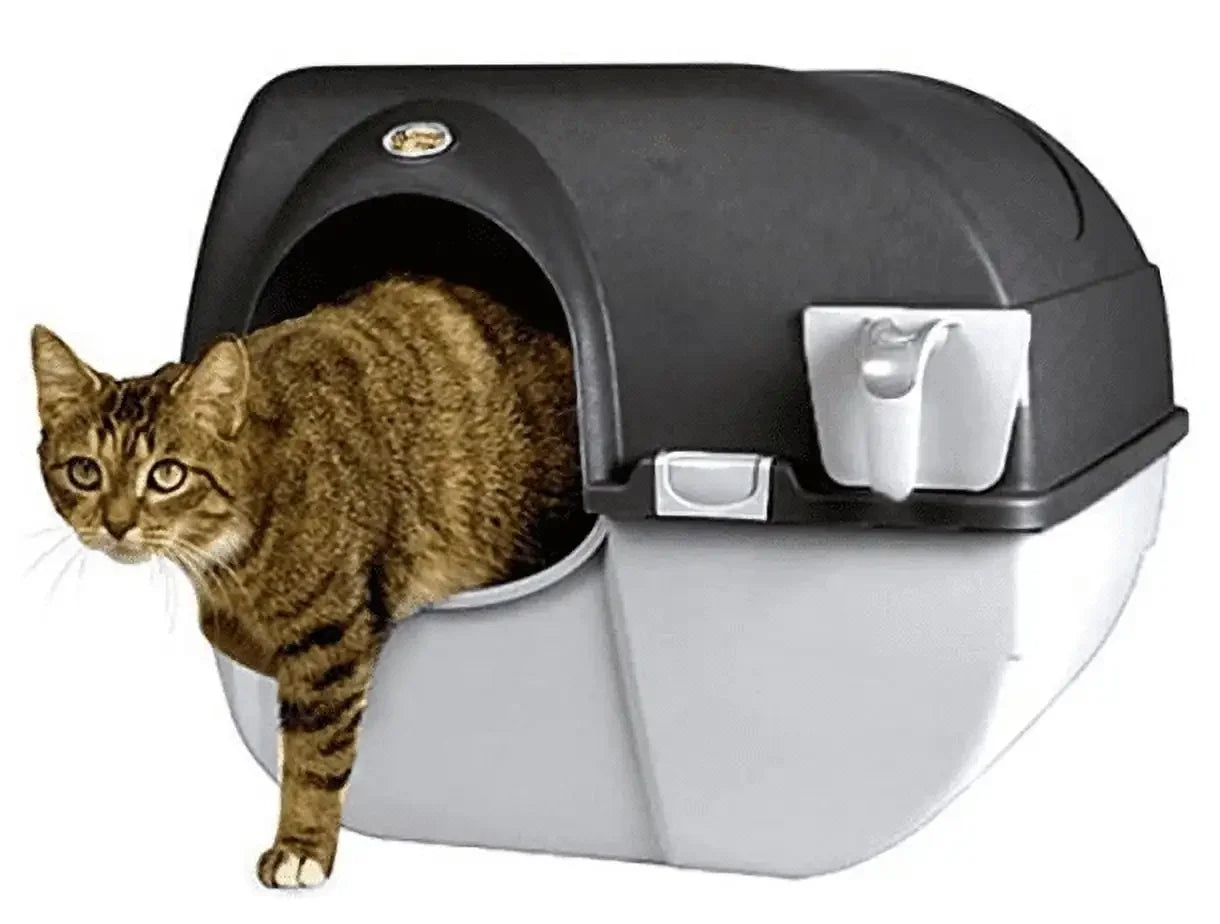 Paw Elite Self-Cleaning Litter Box, Black