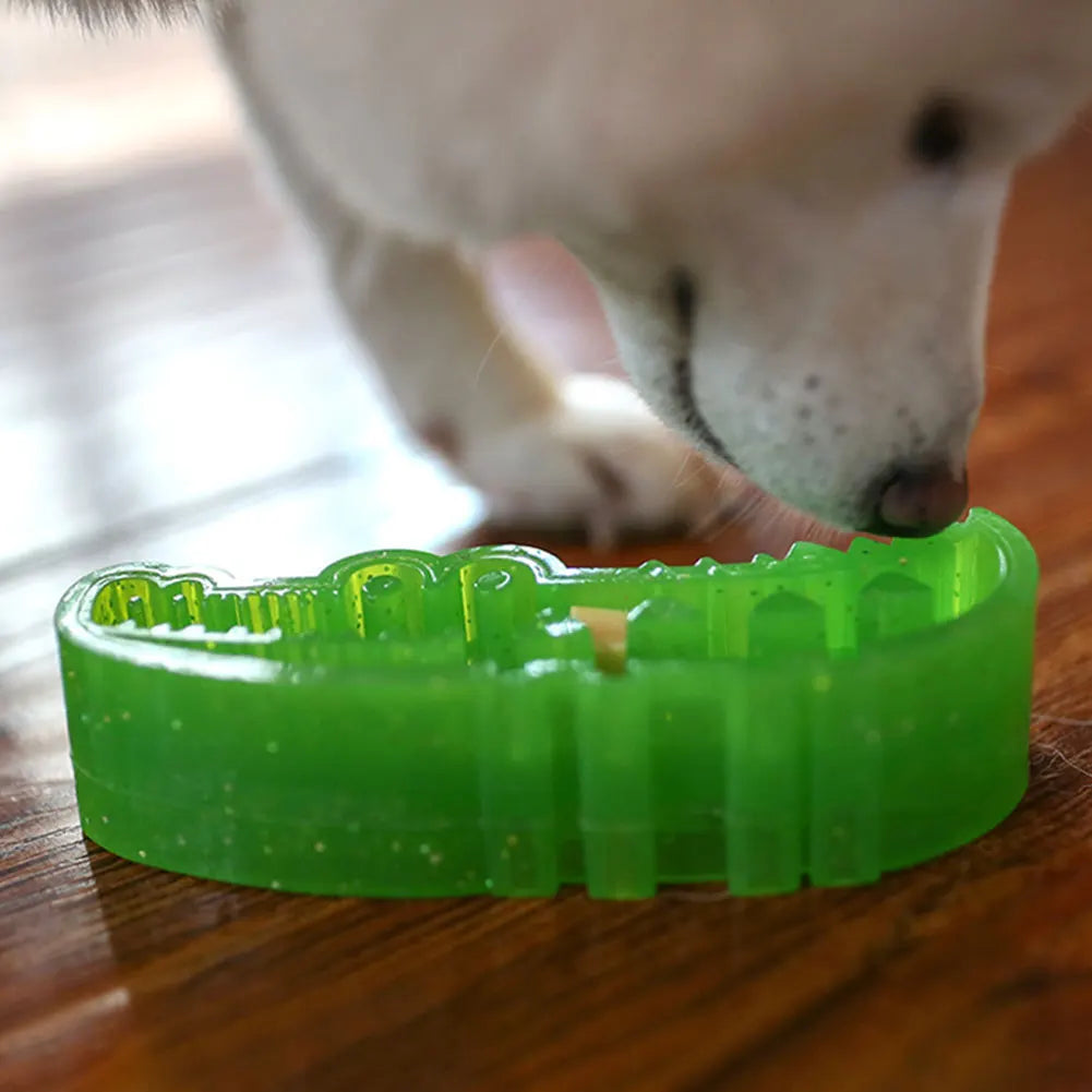 Slow-Feed Chew & Fetch Crocodile Dog Toy Alligator Dog Treat Interactive Dispenser & Puzzle Toy for Small Medium Large Dogs Use