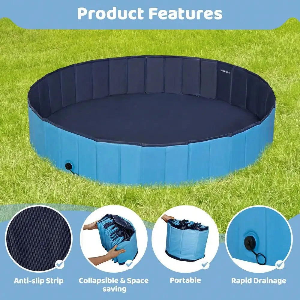 Foldable Dog Bath Swimming Pool Plastic Professional Bathtub Beauty for Pets, Practical Professional