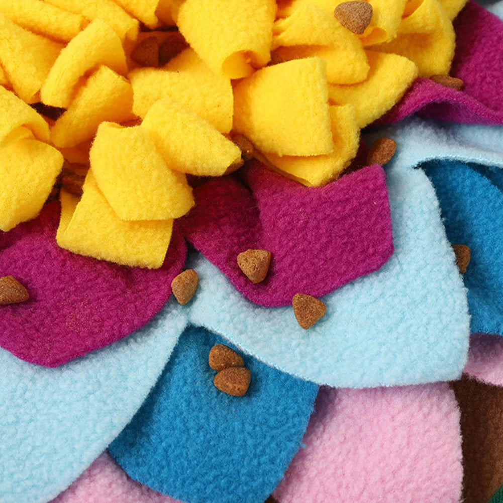 Pet Snuffle Feeding Mat Pet Dog Snuffle Mat Encourages Natural Foraging Skills Dog Puzzle Toys for Slow Eating & Smell Training
