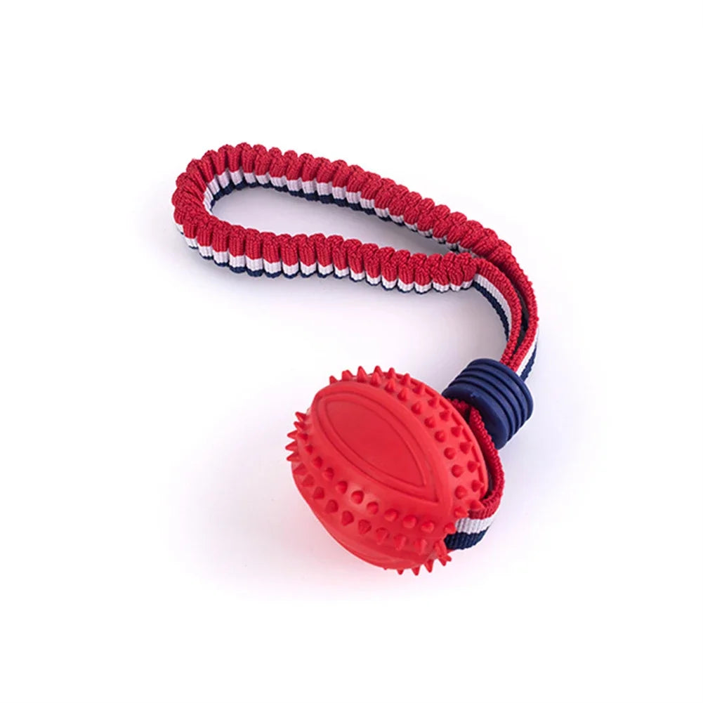Bite Resistant Dogs Chewing Toys Pet Interactive Training Rope Knot Balls Puppy Tooth Cleaning Molar Ball with String Dog Toy