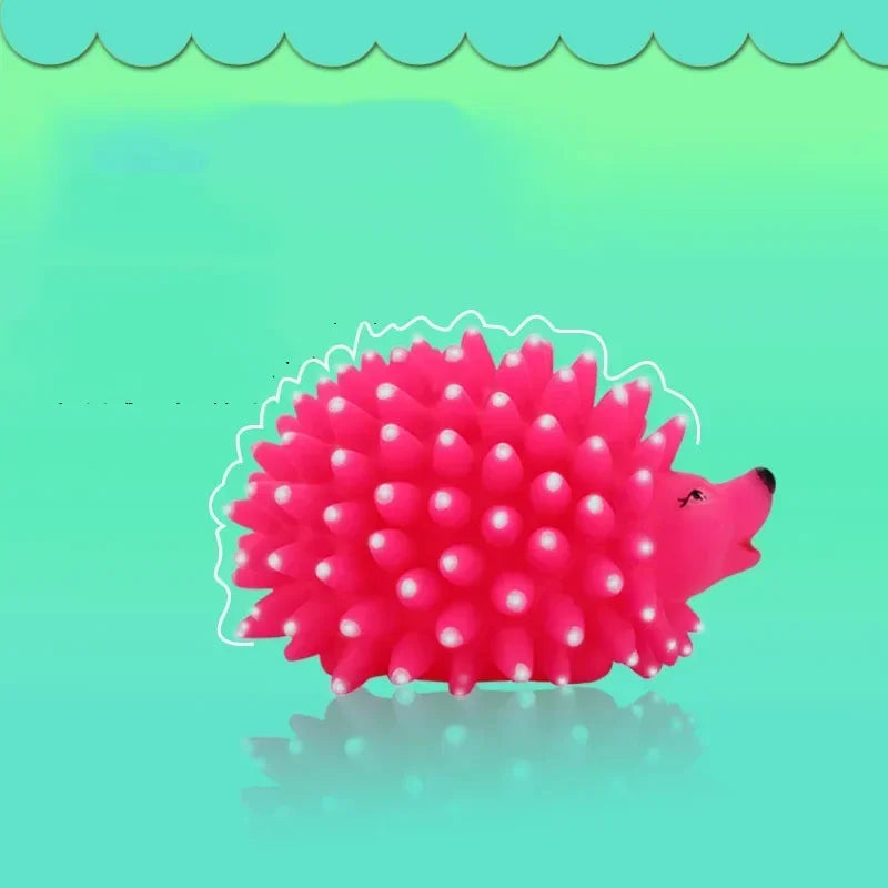 Realistic Hedgehog Soft Squeaky Pet Dog Ball Toys For Small Dogs Rubber Chew Puppy Toy Dog Stuff Dogs Toys Pets Training Dental