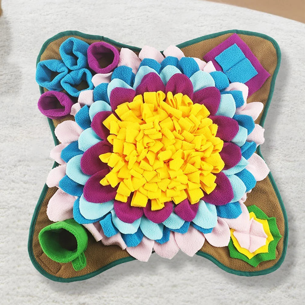 Pet Snuffle Feeding Mat Pet Dog Snuffle Mat Encourages Natural Foraging Skills Dog Puzzle Toys for Slow Eating & Smell Training