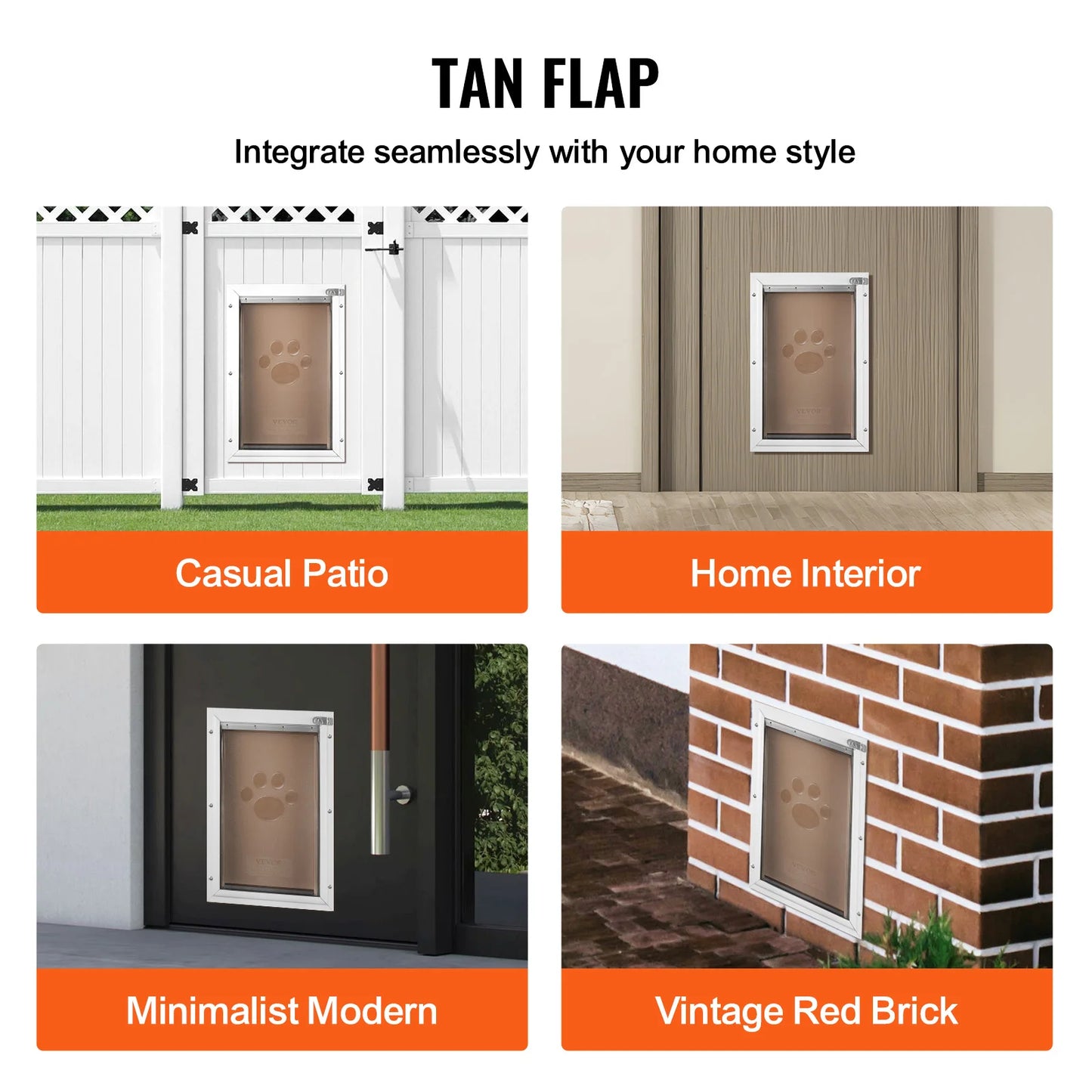 SucceBuy Pet Door Replacement Flap Compatible with Flap Pet Doors Magnetic Strip Weather-proof Thickened PVC Replacement Flap