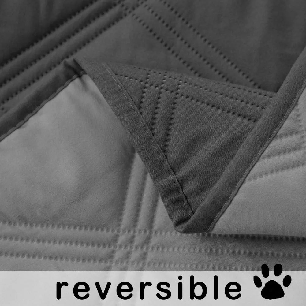 Waterproof Dog Blanket Reversible for Small Dogs Resistant Leakproof Washable Couch Cushion Bed Protector Cover for Indoor Furn
