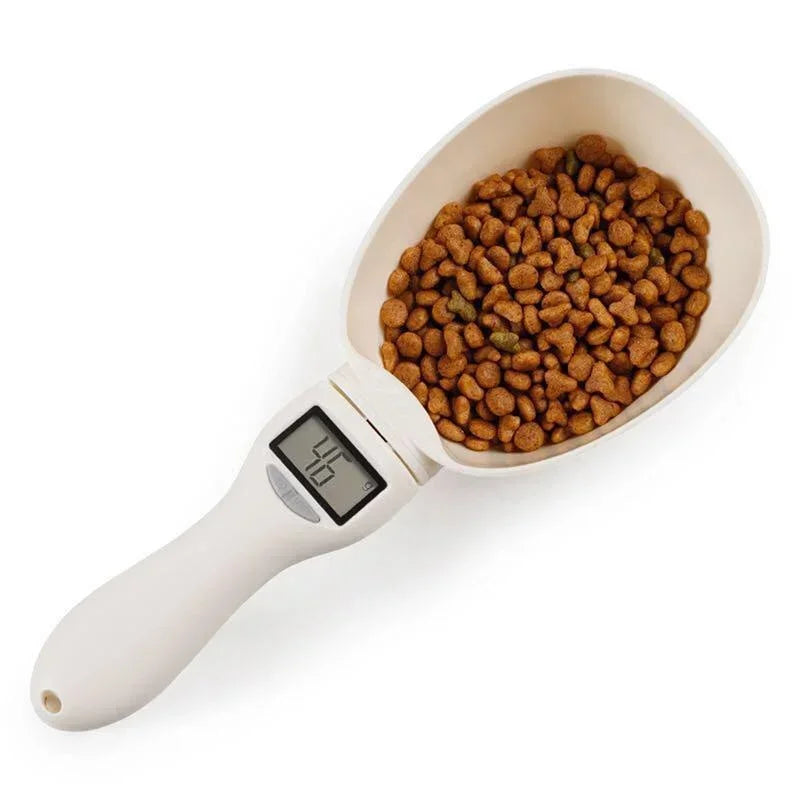 Pet Food Measuring Scoop Electronic Dog Cat Food Measuring Cup Digital Spoon Scale Kitchen Food Scale with LED Display