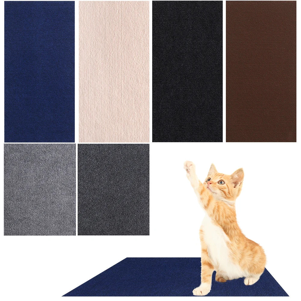 Cat Scratcher Mat Funitures Protective Mat Self-Adhesive Sofa Furniture Protector Multi-Purpose Trimmable Pet Accessories