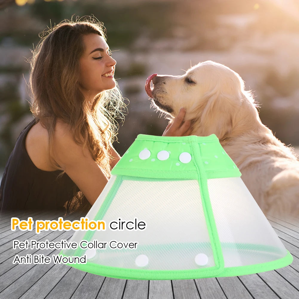 Dog Cat Wound Recovery Cover Pet Anti-Bite Lick Medical Circle Cone Collar