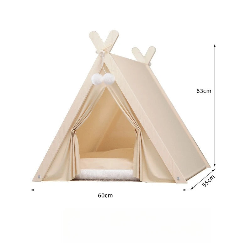 Pet tent, Christmas dog house, cat house, all year round, cat delivery room, pine wood for winter warmth, cat tent