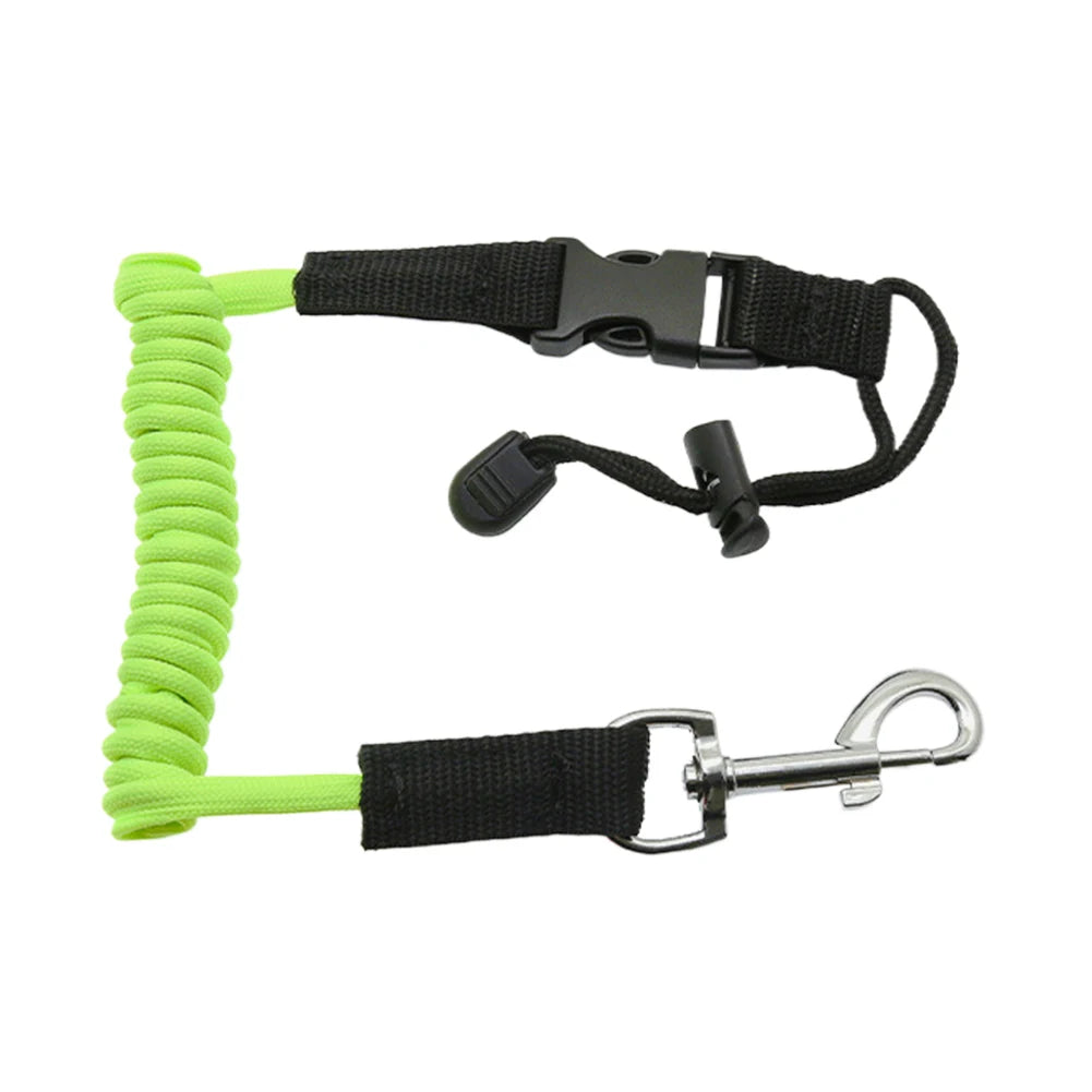 Kayak Paddle Leash Elastic Canoe Leash Adjustable Safety Rod Holder Rope Surfing Coiled Lanyard for Kayak Canoe Surfboard