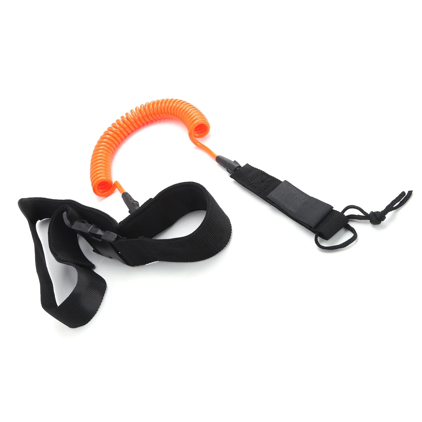 Surfboard Leash TPU Heliciform Comfortable HighElastic Surfing Safety Traction Rope(Orange )