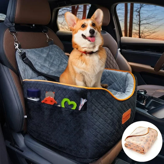 Tool Memory Foam Booster Dog Car Seat with Washable Removable Cover, Anti-Slip Sturdy Dog Booster Seats Guaranteed Authentic.