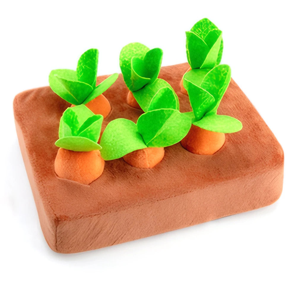 Carrot Snuffle Mat for Dog with 6/8 Carrots Carrot Patch Dog Snuffle Toy Carrots Enrichment Dog Puzzle Toy for Pet Stress Relief
