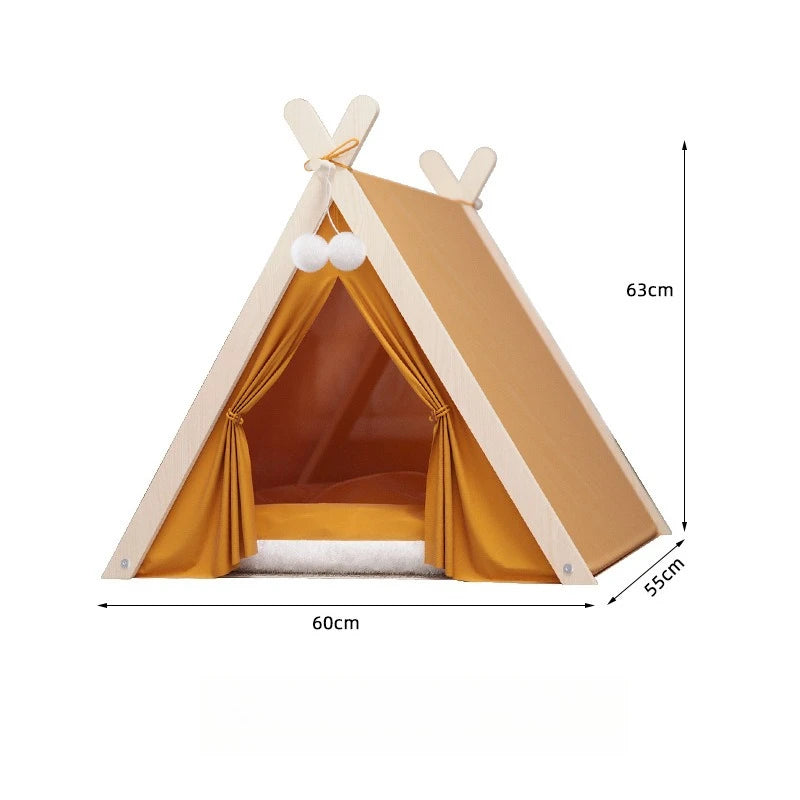 Pet tent, Christmas dog house, cat house, all year round, cat delivery room, pine wood for winter warmth, cat tent