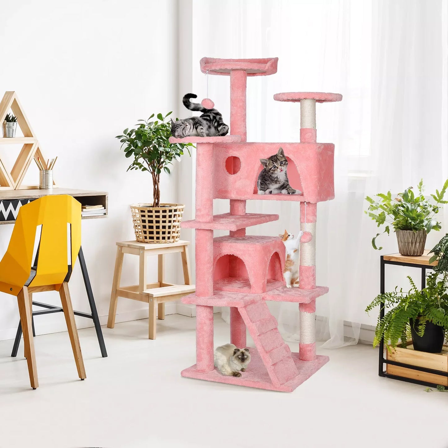Cat Tree Condo Tower Cat Activity Center for Small Medium Cats Multiple Sizes