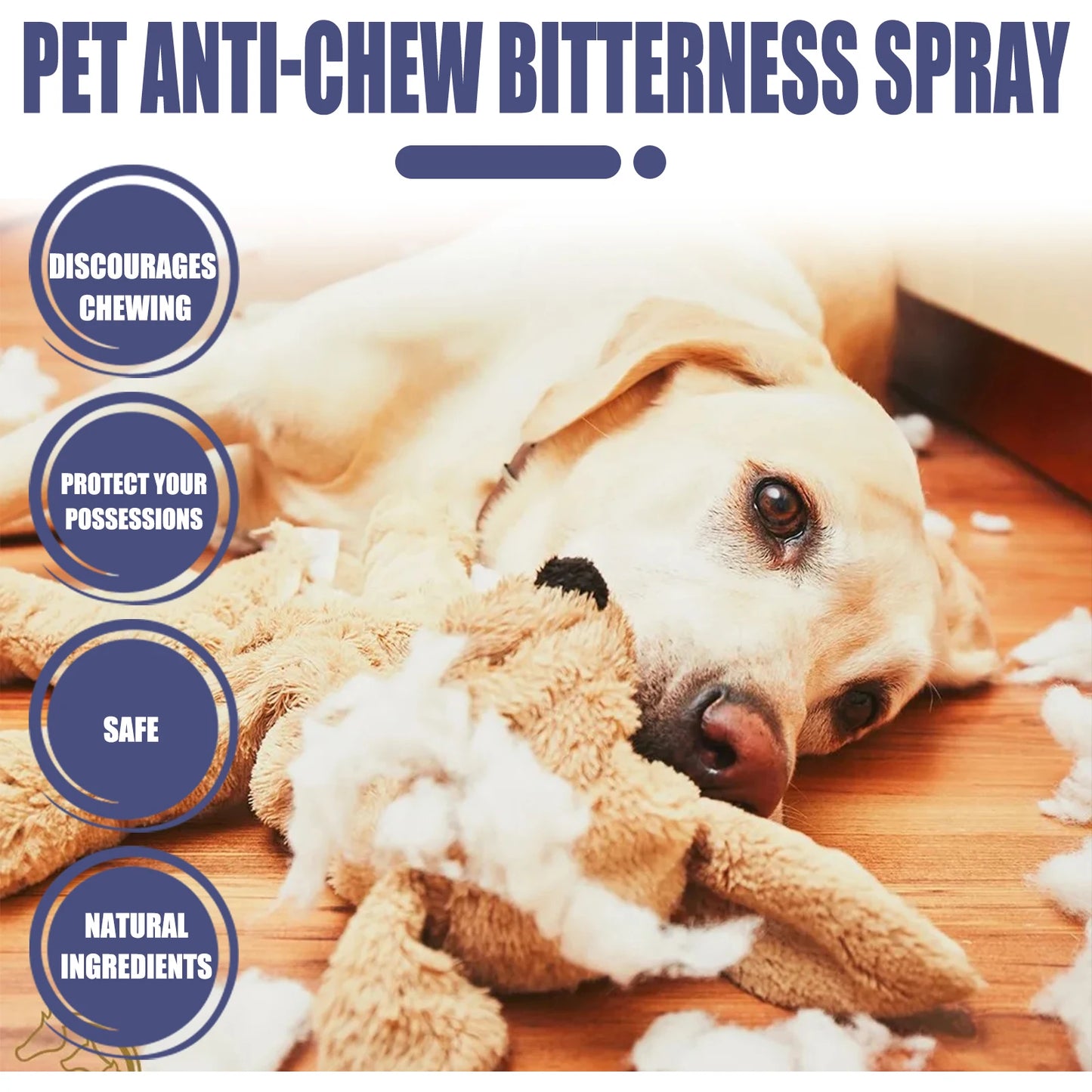 50ml Dog Bitterness Spray Anti Chewing Furniture Scratching Prevention Discourage Clawing Natural Formula Pet Train Stop Gnawing