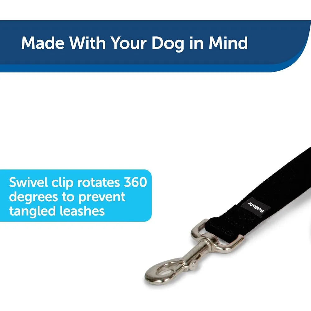 Nylon Dog Leash – Strong, Durable, Traditional Style Leash with Easy to Use Bolt Snap for Small, Medium and Large Dogs – 3/4" x