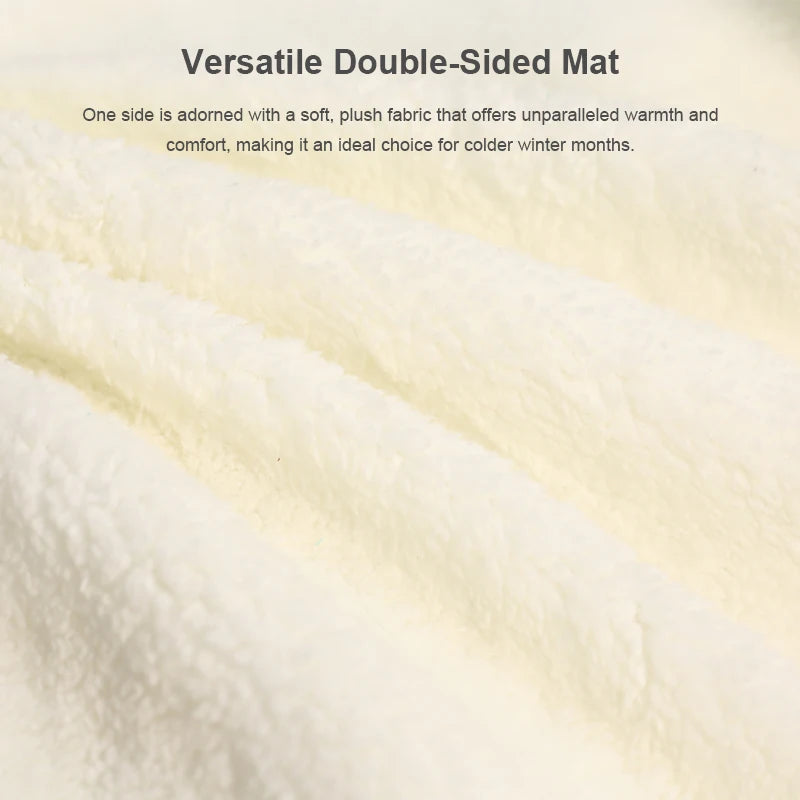 Winter Pet Teepee Tent w/ Dual-Sided Cushion, Warm Plush Side, Anti-Slip Base, Stabilizers, Fully Washable - Ideal for Dogs cats