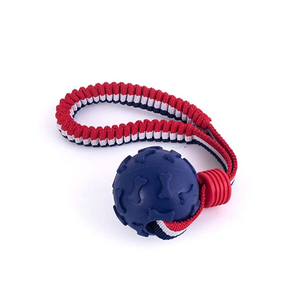 Bite Resistant Dogs Chewing Toys Pet Interactive Training Rope Knot Balls Puppy Tooth Cleaning Molar Ball with String Dog Toy