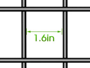 25-Pack Rustproof Animal Fence - 17inHx27ftL No-Dig Metal Wire Panels for Garden/Patio, Pet Barrier with Ground Stakes (Black)