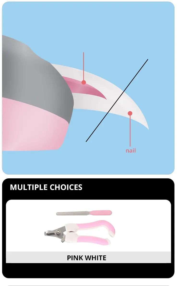 Pet Nail Scissors Cat and Dog Nail Clippers Sharp Stainless Steel Knife Head Large and Small Pet Supplies