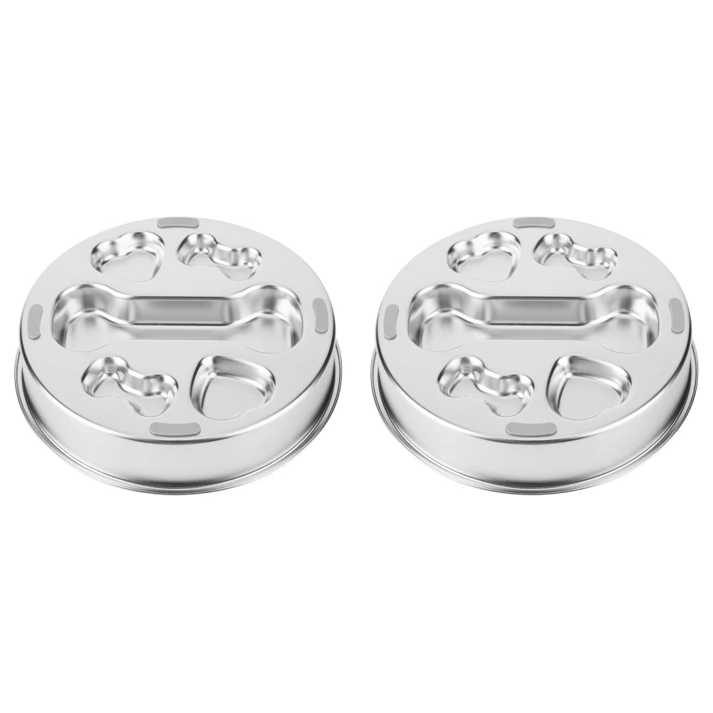 Stainless Steel Dog Bowl Pet Dog Slow Feeder with Non-Slip Mat Dog Water Bowl Anti-Choking Pet Bowl for Small & Medium Dogs