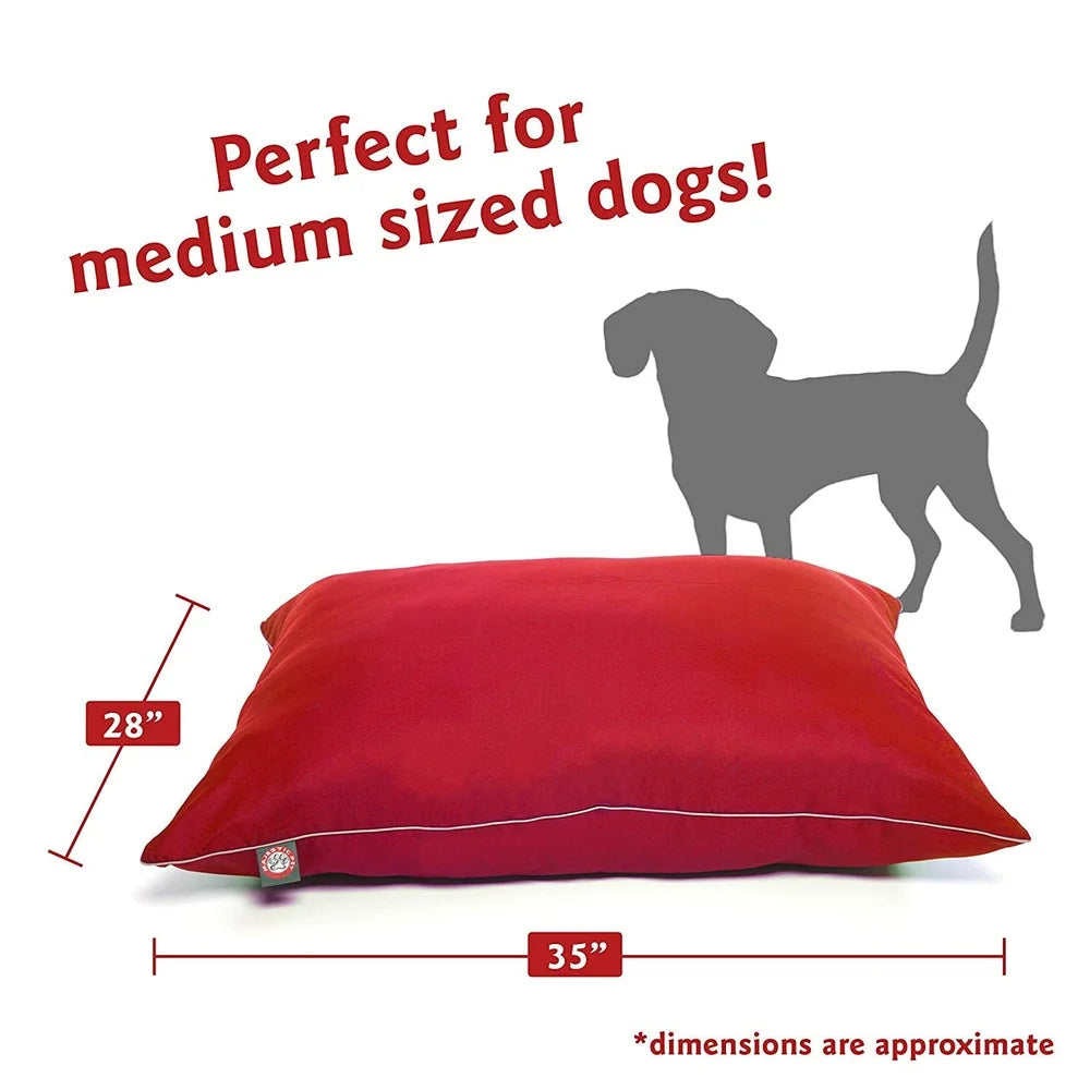 Machine Washable Dog Bed Medium Hypoallergenic Pet Cushion Pium High Loft Polyester Soft Durable Poly Cotton Fiber Washable Bed