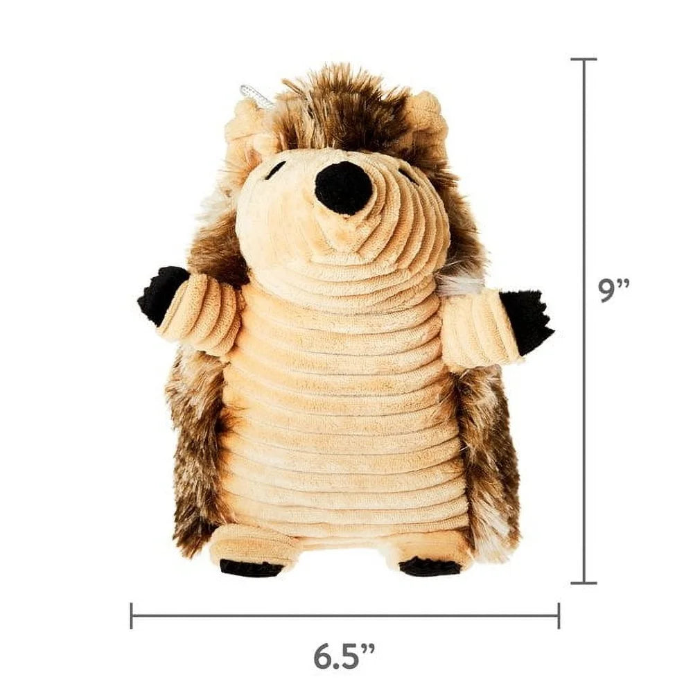 3 Pack Cozy Buddy Hedgehog Dog Toy Soft Chew Level 2 Plush Squeaky Toy Light Chewers Washable Pet Companion