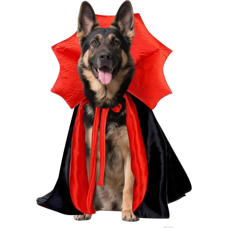 Halloween Costume for Large Breed Dogs Adjustable XL XXL Big Dog Vampire Costume Suitable for Golden Retriever German Shepherd