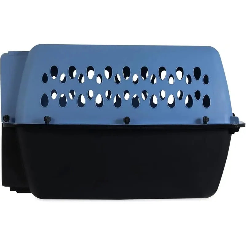 Pet Porter Fashion Dog Kennel 26", Parisian Blue & Black, for Pets 20-25lbs, Made in USA