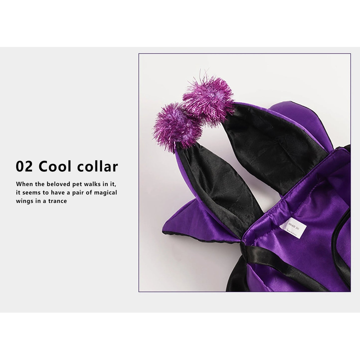 Halloween Pet Costume Set Funny Devil Cosplay Outfit with Cape and Tie-up Collar for Dog Cat Party Supplies and Accessories